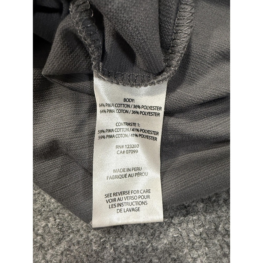 Travis Mathew Polo Shirt Mens XL Gray Long Sleeve Cotton Blend Golf Performance - Picture 7 of 7